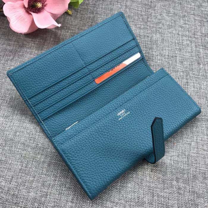 Hermes Womens Mens Wallets Purse Bag Clutch Leather Design Coin Bag with Original Box