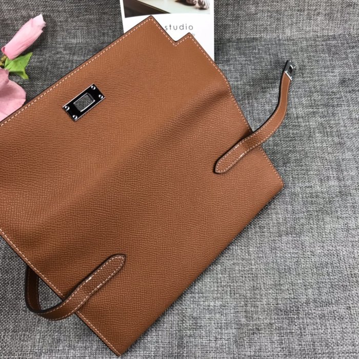 Hermes Womens Mens Wallets Purse Kelly Bag Clutch Leather Design Coin Bag with Original Box