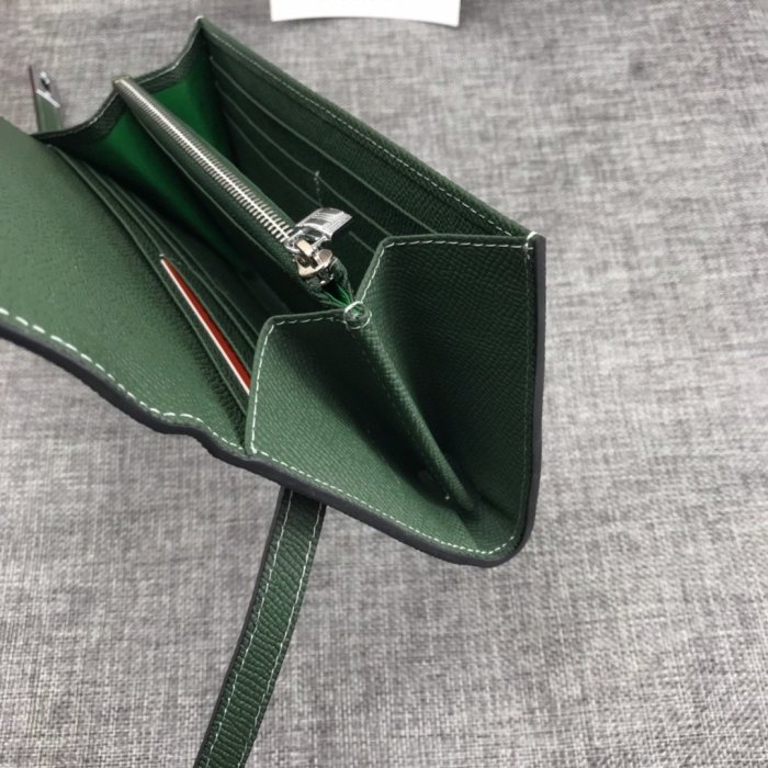 Hermes Womens Mens Wallets Purse Kelly Bag Clutch Leather Design Coin Bag with Original Box