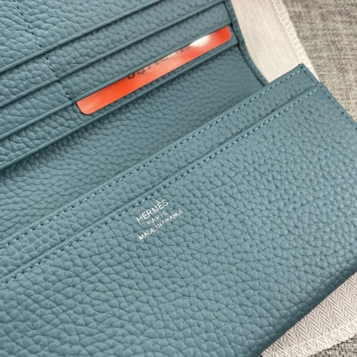 Hermes Womens Mens Wallets Purse Bag Clutch Leather Design Coin Bag with Original Box