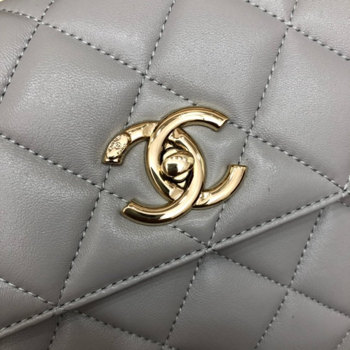 Chanel Womens Shoulder Bags Luxury Brand with Original Box Small Flap Bag With Top Handle Lambskin & Gold-Tone Metal