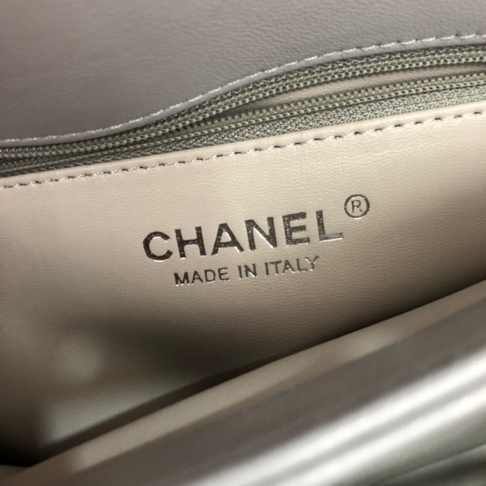 Chanel Womens Shoulder Bags Luxury Brand with Original Box Small Flap Bag With Top Handle Lambskin & Silver-Tone Metal