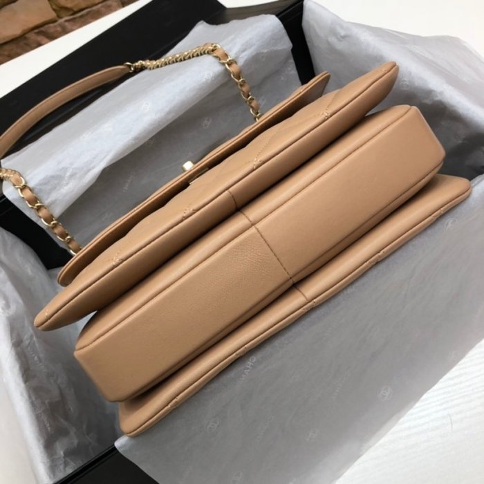 Chanel Womens Shoulder Bags Luxury Brand with Original Box Small Flap Bag With Top Handle Lambskin & Gold-Tone Metal