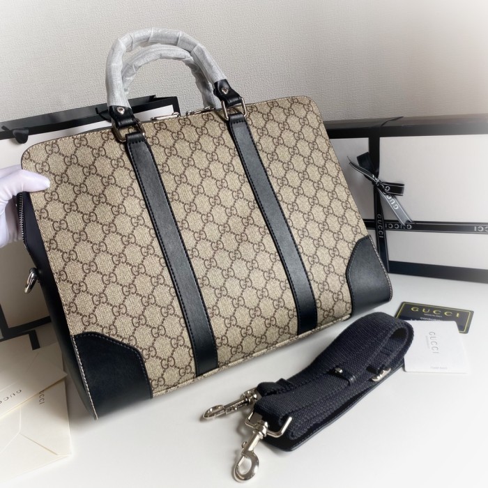 Gucci Mens Bags Handbags Briefcase Luxury Brand GG Supreme Handbags for Men