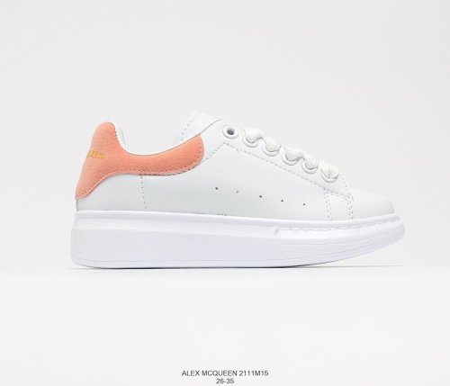 Alexander McQueen Kids Shoes Sneakers Luxury Brand Breathable Children Casual Walking Sneakers with Original Box 2111M15