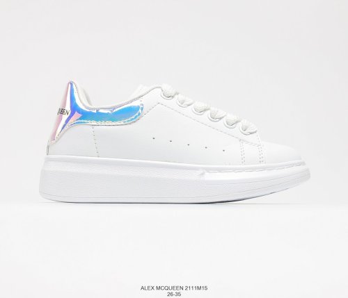 Alexander McQueen Kids Shoes Sneakers Luxury Brand Breathable Children Casual Walking Sneakers with Original Box 2111M15
