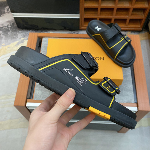 Louis Vuitton Mens Shoes Slippers Sandals Flip Flop Luxury Brand LV TRAINER MULE with Original Box