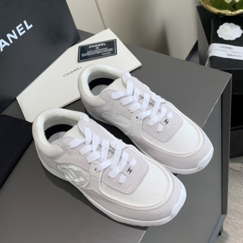 Chanel Women Shoes Sneakers Lace-Up Design Luminous Luxury Brand Sports Shoes with Original Box