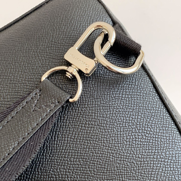 Louis Vuitton Mens Bags Luxury Brand Fashion Type Avenue Sling Bag M30443 Black Taiga cowhide leather with Original Box