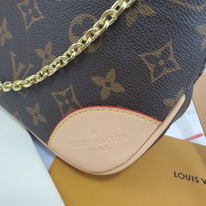 Louis Vuitton Womens Bags Messenger Bags Luxury Brand Fashion Type BOULOGNE M45832 Natural Beige Monogram coated canvas with Original Box
