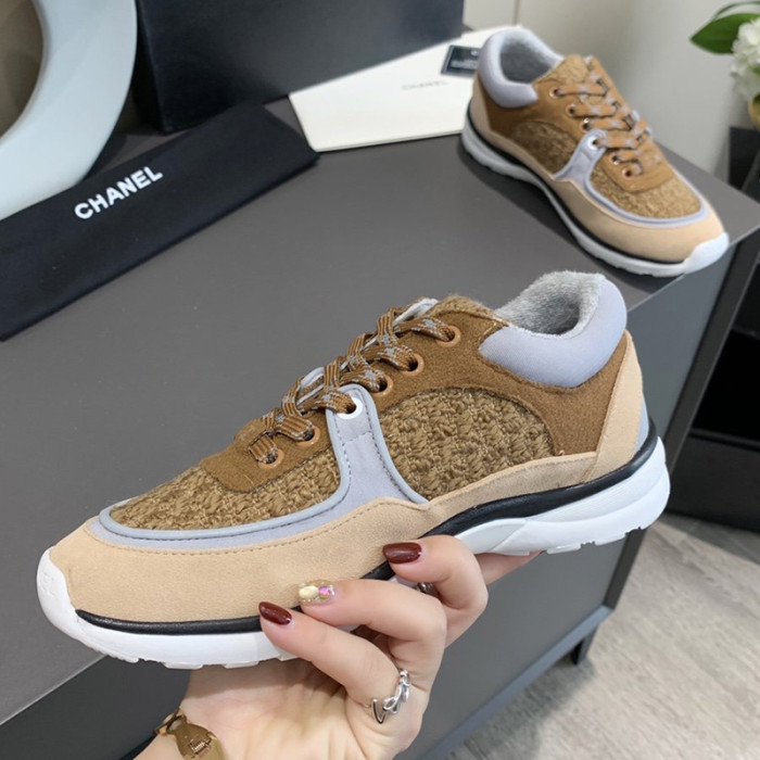 Chanel Mens Shoes Sneakers Luxury Brand Sports Shoes Breathable Design with Original Box