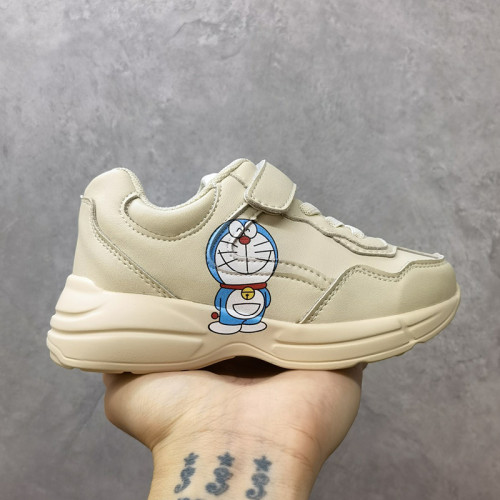 Gucci Kids Shoes Sneakers Breathable Children Casual Walking Sneakers with Original Box Rhyton Sneaker