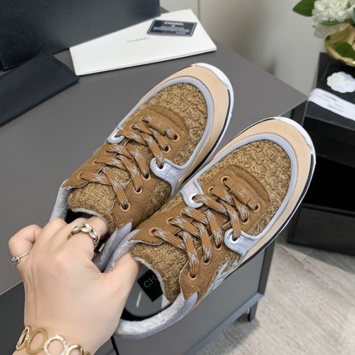 Chanel Mens Shoes Sneakers Luxury Brand Sports Shoes Breathable Design with Original Box