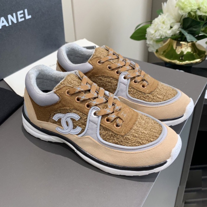 Chanel Mens Shoes Sneakers Luxury Brand Sports Shoes Breathable Design with Original Box