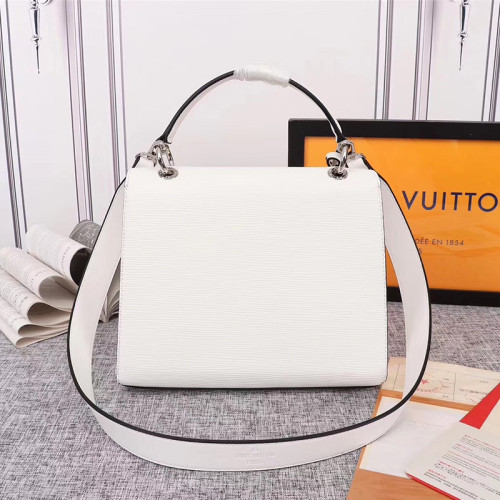 Louis Vuitton Womens Bags Handbags Luxury Brand Fashion Type GRENELLE MM Blanc Optique White Epi grained cowhide leather M53690 with Original Box