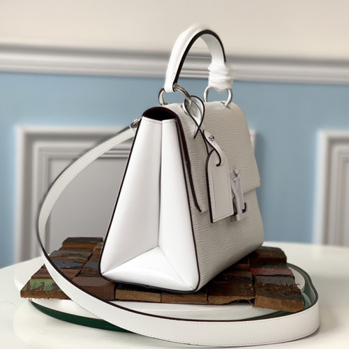 Louis Vuitton Womens Bags Handbags Luxury Brand Fashion Type M53834 GRENELLE PM Blanc Optique White Epi grained cowhide leather with Original Box