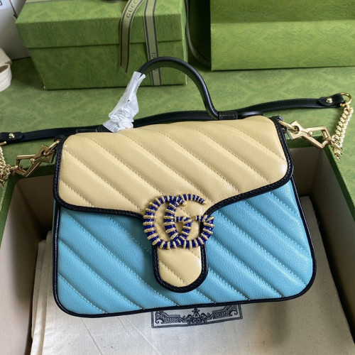 Gucci Womens Bags Handbags Shoulder Messenger Bags Luxury Brand Online Exclusive GG Marmont mini bag with Original Box 583571 1X5JE 4992