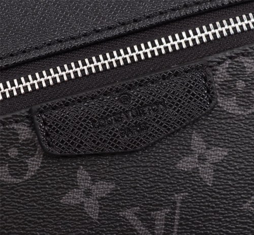 Louis Vuitton Mens Bags Backpacks Luxury Brand Fashion Type Discovery Backpack PM Black Taiga cowhide leather and Monogram Eclipse coated canvas M30230 with Original Box