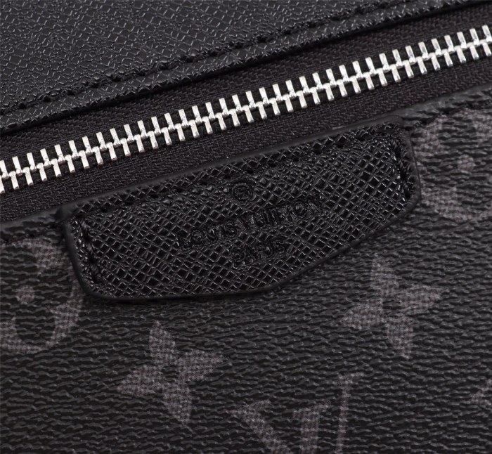 Louis Vuitton Mens Bags Backpacks Luxury Brand Fashion Type Discovery Backpack PM Black Taiga cowhide leather and Monogram Eclipse coated canvas M30230 with Original Box