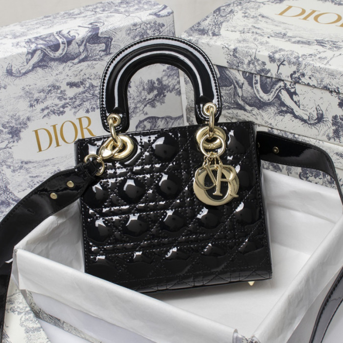 Dior Womens Bags Handbags Luxury Fashion LADY DIOR D-LITE BAG with Original Box