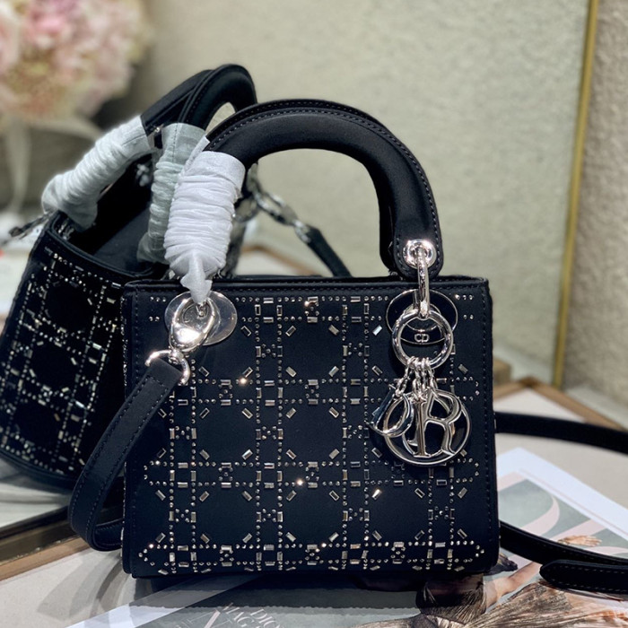 Dior Womens Bags Handbags Luxury Fashion LADY DIOR D-LITE BAG with Original Box