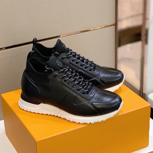 Louis Vuitton Men Shoes Sports RUN AWAY SNEAKER Eclipse Monogram canvas Running Design Luxury Brand with Original Box 1A5YFT