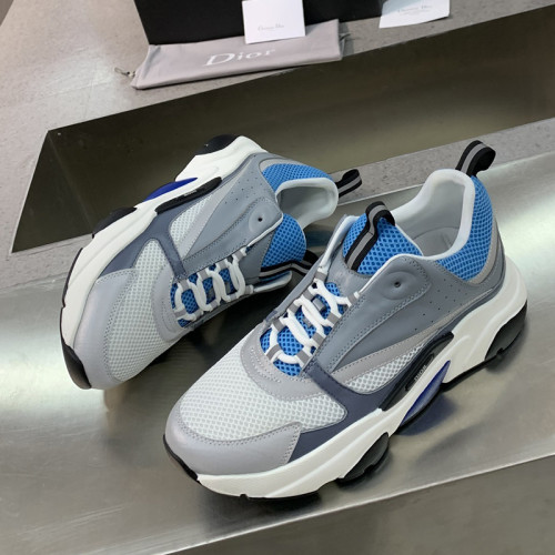 Dior Womens Shoes Sneakers Luxury Brand B22 Sneakers with Original Box Unisex Design