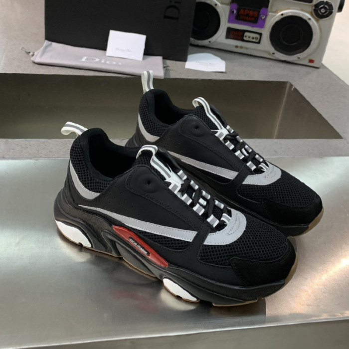 Dior Womens Shoes Sneakers Luxury Brand B22 Sneakers with Original Box Unisex Design