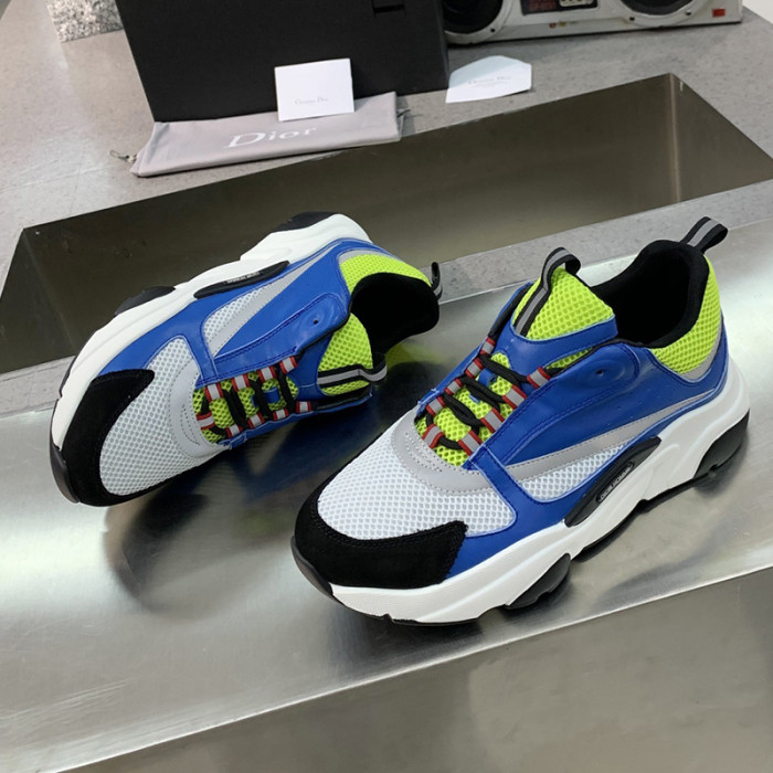 Dior Mens Shoes Sneakers Luxury Brand Breathable Design B22 SNEAKER with Original Box
