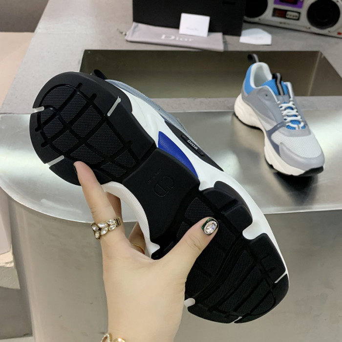 Dior Womens Shoes Sneakers Luxury Brand B22 Sneakers with Original Box Unisex Design