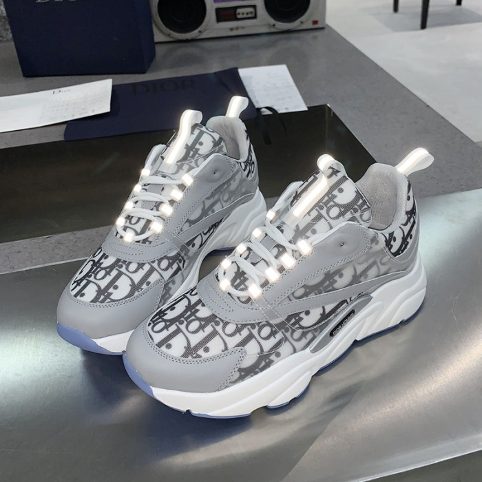 Dior Womens Shoes Sneakers Luxury Brand B22 Sneakers with Original Box Unisex Design