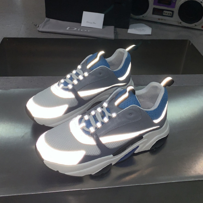 Dior Womens Shoes Sneakers Luxury Brand B22 Sneakers with Original Box Unisex Design