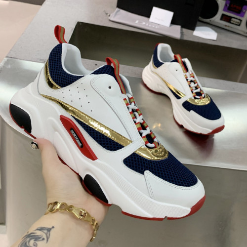 Dior Mens Shoes Sneakers Luxury Brand Breathable Design B22 SNEAKER with Original Box