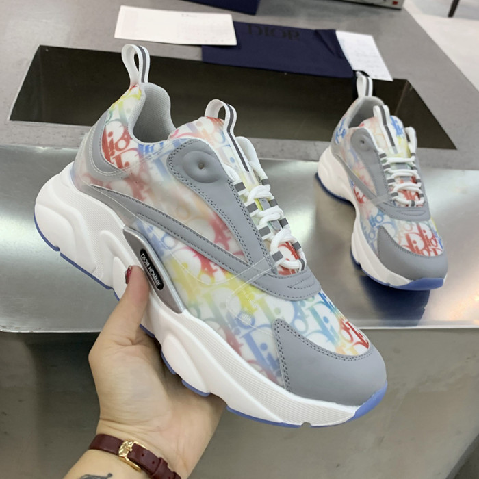 Dior Womens Shoes Sneakers Luxury Brand B22 Sneakers with Original Box Unisex Design