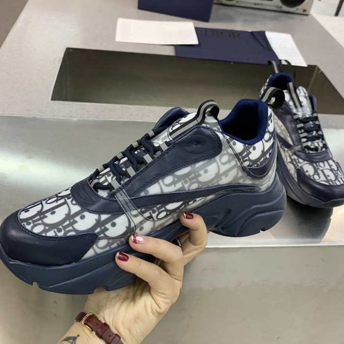Dior Womens Shoes Sneakers Luxury Brand B22 Sneakers with Original Box Unisex Design