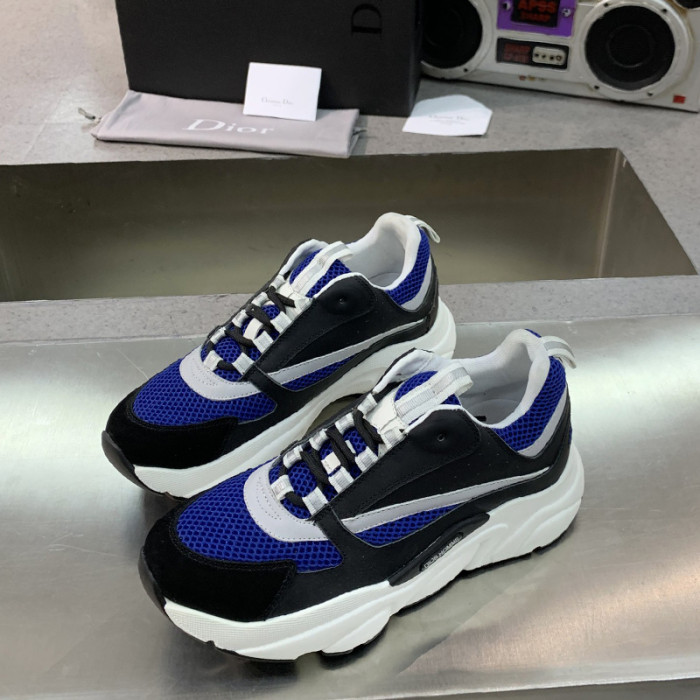 Dior Womens Shoes Sneakers Luxury Brand B22 Sneakers with Original Box Unisex Design