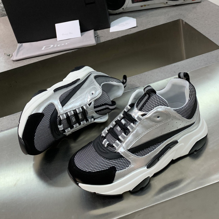 Dior Mens Shoes Sneakers Luxury Brand Breathable Design B22 SNEAKER with Original Box