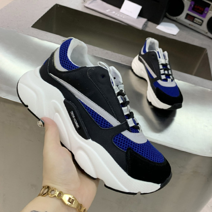 Dior Womens Shoes Sneakers Luxury Brand B22 Sneakers with Original Box Unisex Design