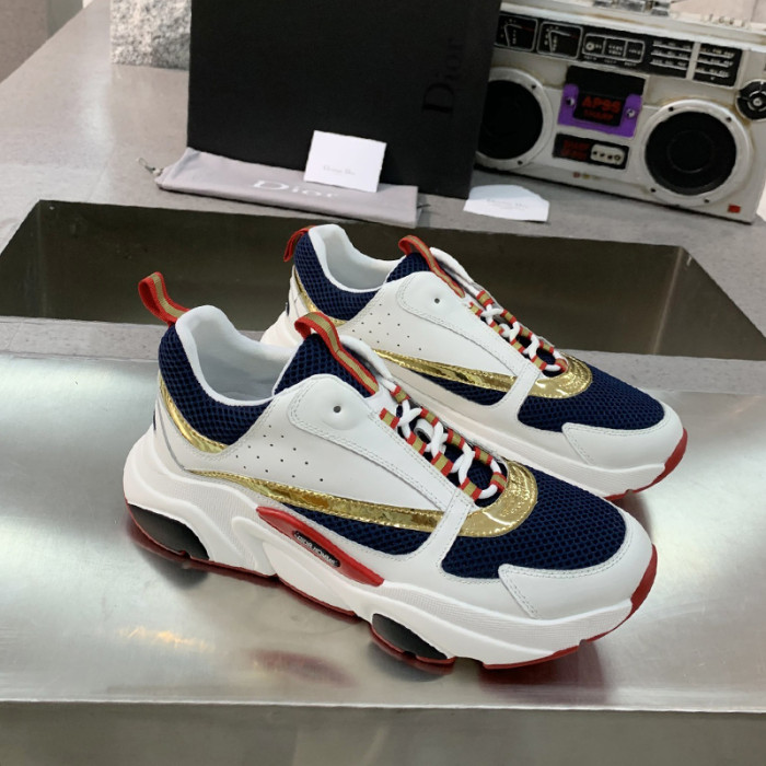 Dior Mens Shoes Sneakers Luxury Brand Breathable Design B22 SNEAKER with Original Box
