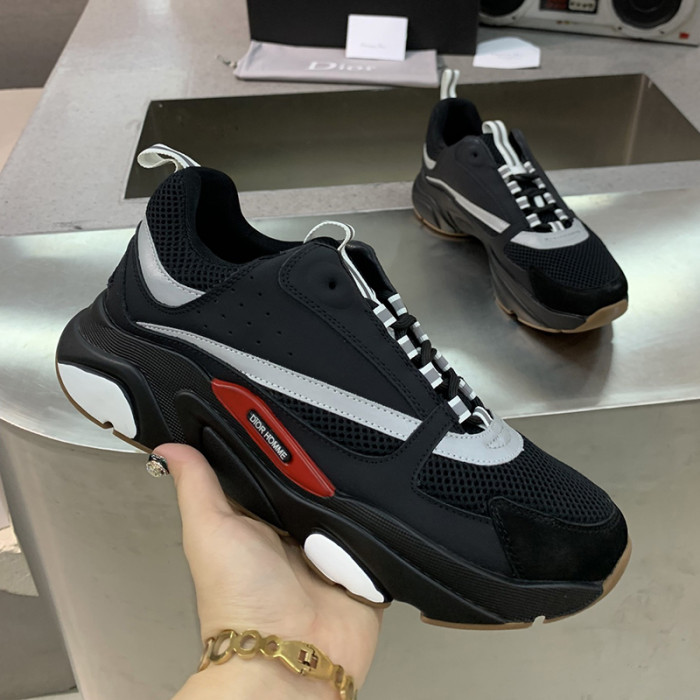 Dior Womens Shoes Sneakers Luxury Brand B22 Sneakers with Original Box Unisex Design