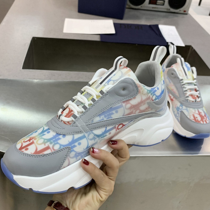 Dior Womens Shoes Sneakers Luxury Brand B22 Sneakers with Original Box Unisex Design