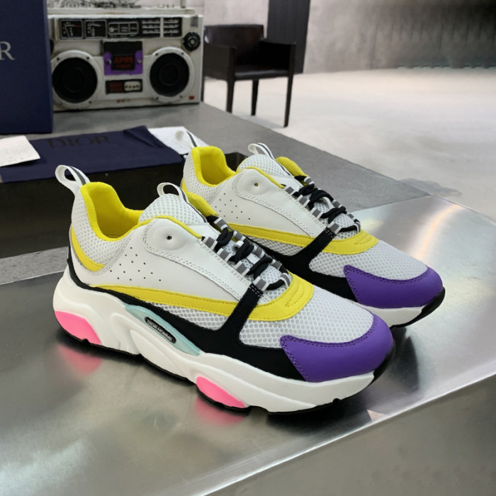 Dior Womens Shoes Sneakers Luxury Brand B22 Sneakers with Original Box Unisex Design
