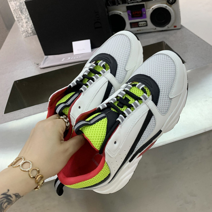 Dior Mens Shoes Sneakers Luxury Brand Breathable Design B22 SNEAKER with Original Box