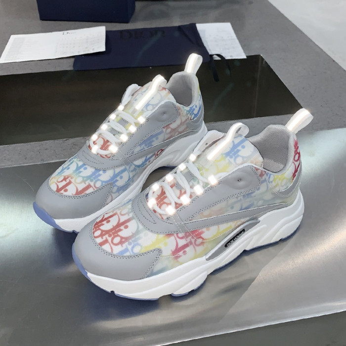 Dior Womens Shoes Sneakers Luxury Brand B22 Sneakers with Original Box Unisex Design