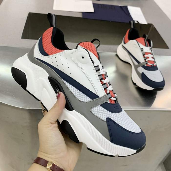 Dior Womens Shoes Sneakers Luxury Brand B22 Sneakers with Original Box Unisex Design