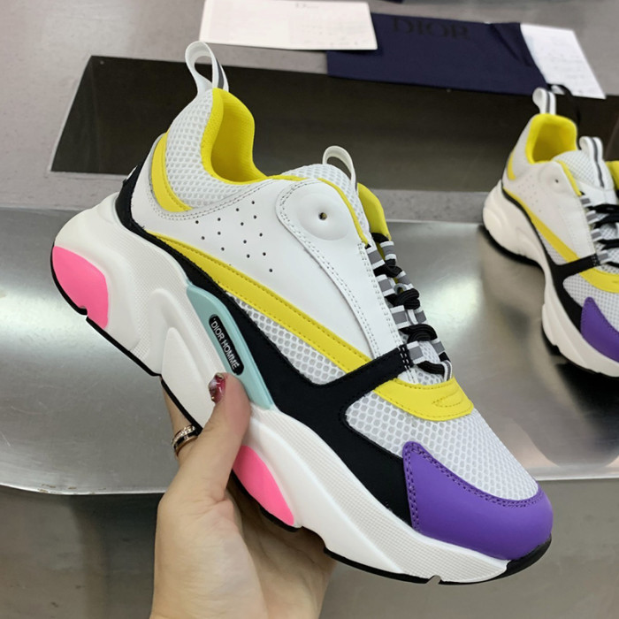 Dior Womens Shoes Sneakers Luxury Brand B22 Sneakers with Original Box Unisex Design