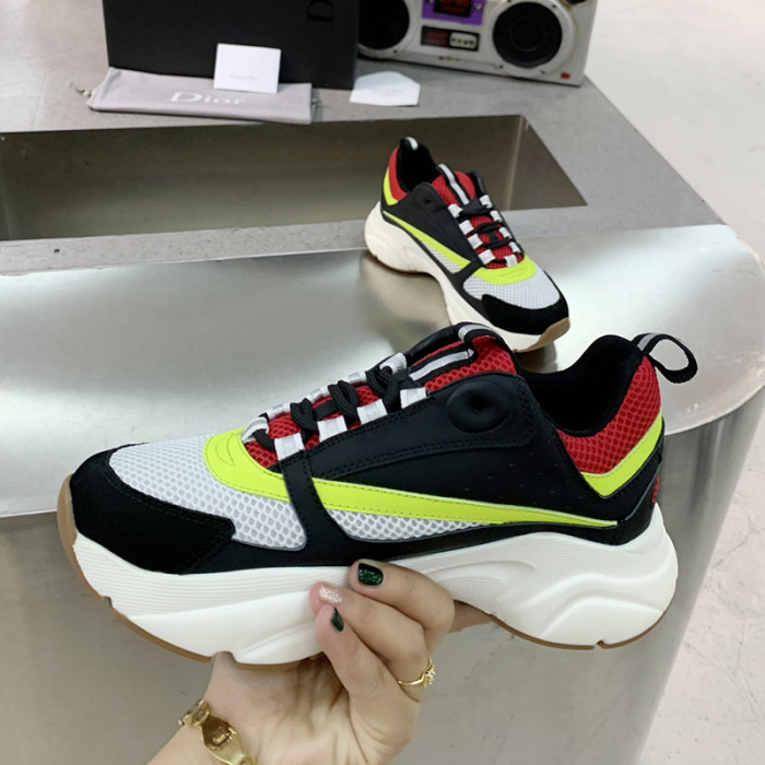 Dior Womens Shoes Sneakers Luxury Brand B22 Sneakers with Original Box Unisex Design