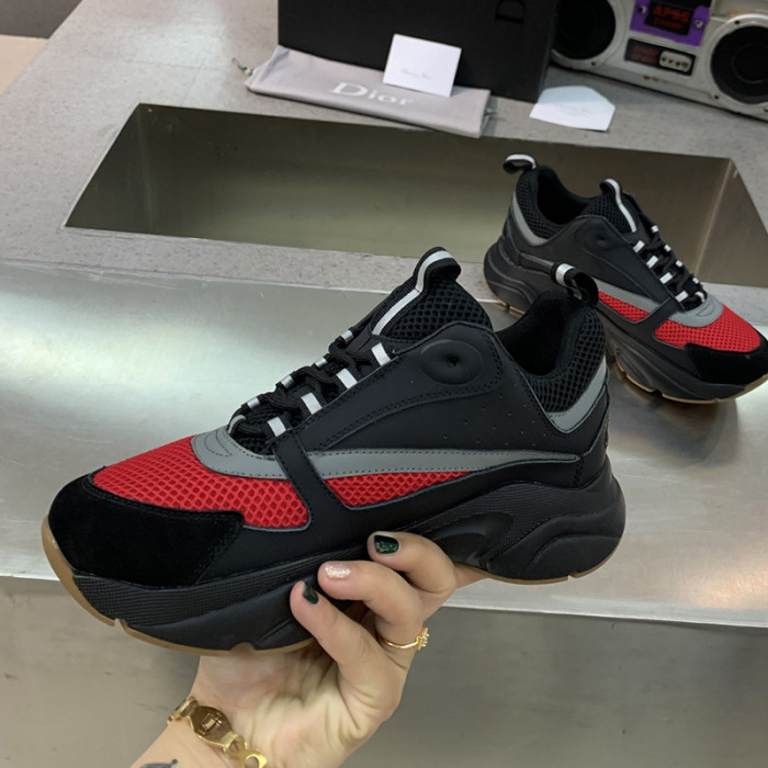 Dior Womens Shoes Sneakers Luxury Brand B22 Sneakers with Original Box Unisex Design