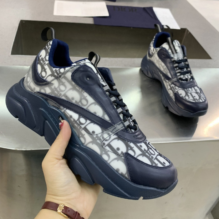 Dior Womens Shoes Sneakers Luxury Brand B22 Sneakers with Original Box Unisex Design
