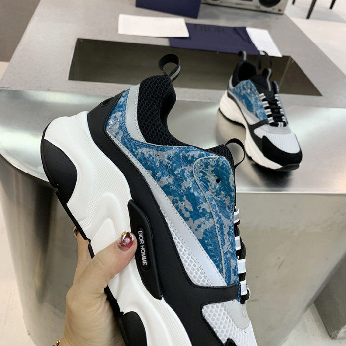 Dior Womens Shoes Sneakers Luxury Brand B22 Sneakers with Original Box Unisex Design